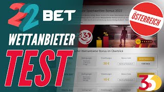 22bet Erfahrungen und Test in Österreich - 4/5 ⭐️ - wettbonus360.at