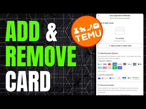 HOW TO ADD OR DELETE CARD ON TEMU! (FULL GUIDE)