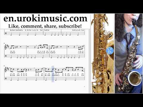 Saxophone lessons (Alto) Childish Gambino - Feels Like Summer Sheet Music Tutorial um-i352