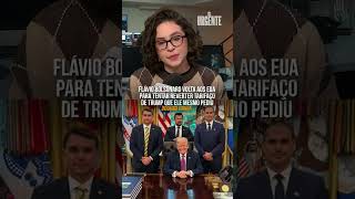 Flávio Bolsonaro volta aos EUA para tentar reverter tarifaço de Trump que ele mesmo pediu.