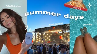 weekend vlog | music festival, pool day, chit chats & summer in toronto