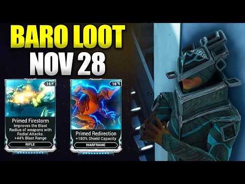 New Cosmetic & Devstream Omni Forma Today! Baro Ki'Teer November 28!