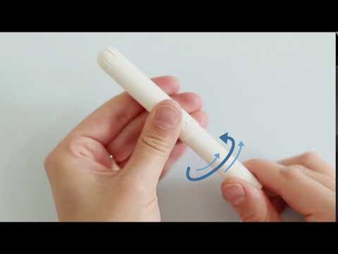 Wie benutzt man einen Applikator-Tampon
