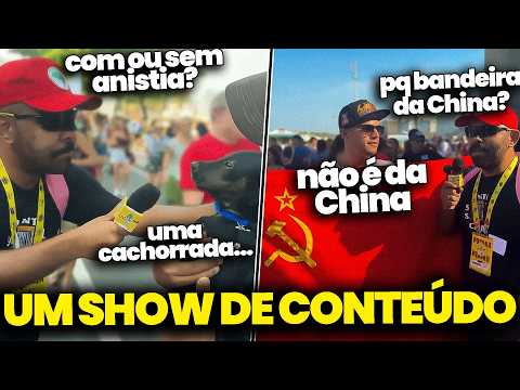 VINICIN CAUSANDO NA MANIFESTAÇÃO CONTRA ANISTIA