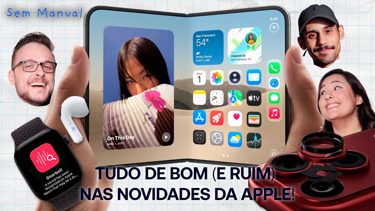 iPhone Duo, 18 Pro, Apple Watch Series 12 e Ultra 4, Airpods 5 e mais! TUDO SOBRE #SemManual 50