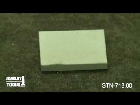 STN-713.00 - Gold Test Stone, Medium Arkansas Stone - Jewelry Making Tools Demo