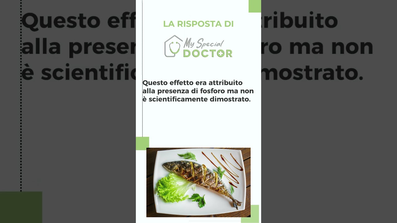 84 - Il pesce potenzia la memoria?  - My Special Doctor