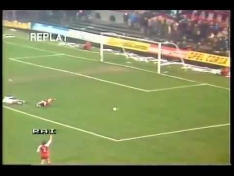 Milan-Waregem 1985/86 rigore inventato che elimina il Milan dalla Coppa UEFA