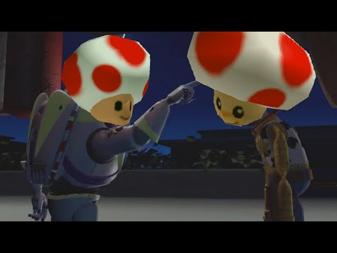 Toy Story but it's dubbed by two Toads