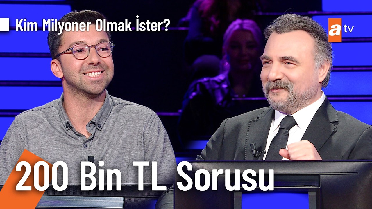 Aydın Derinalp 200 bin TL değerindeki soruya ne cevap verdi? - Kim Milyoner Olmak İster?