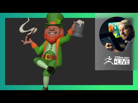 Finishing up my Leprechaun Character - Shane Olson - ZBrush 2021.6