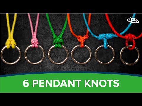 6 Pendant Knots for Paracord Lanyards and Necklaces