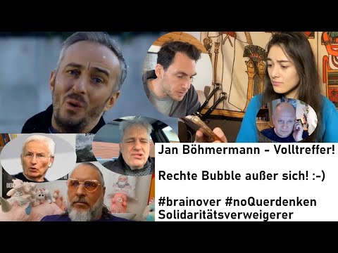 Jan Böhmermann - Volltreffer! Die rechte Bubble reagiert auf Querdenken Show - Leerdenken #brainover