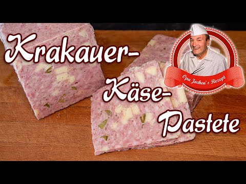 Krakauer Käse Pastete mit Pfefferonen selber machen - Opa Jochens Rezept