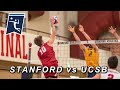 Amazing 5 Set Game : Stanford vs UC Santa Barbara (NCAA Men's Volleyball)