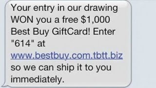 Those spam text messages that you get are a scam