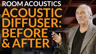 Acoustic Diffuser: Before and After - www.AcousticFields.com
