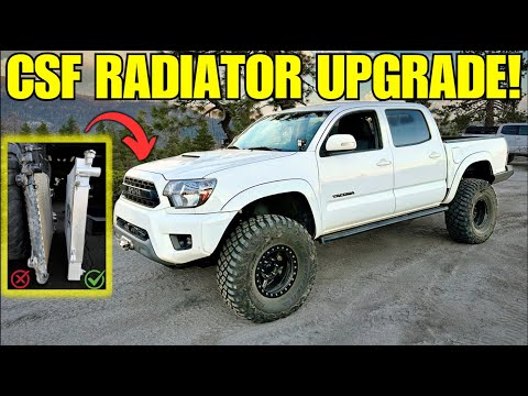 CSF Aluminum Radiator UPGRADE! PLUS Water Pump DIY!!