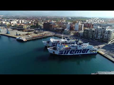 Milazzo harbour, Sicily, Italy 2018.04 aerial video