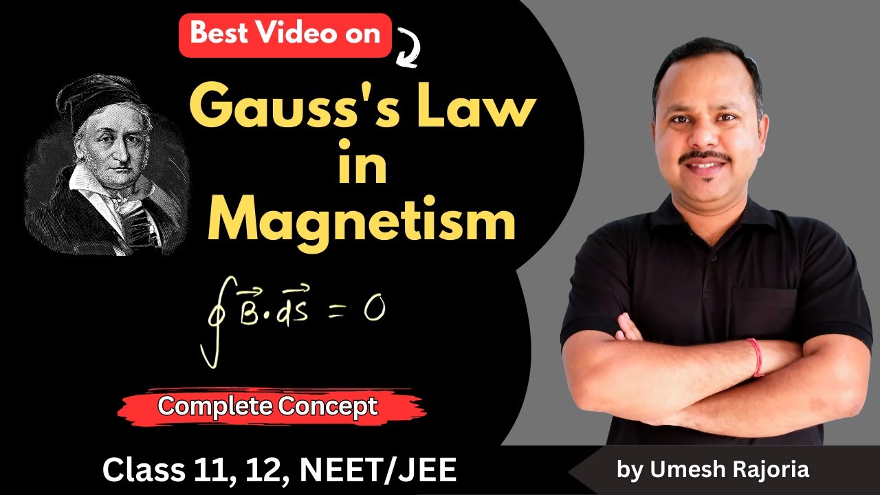 Gauss's Law in Magnetism | Magnetic flux | Moving charges & Magnetism | 12 Physics #cbse #neet