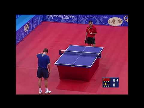 2000 Sydney Olympics men's singles table tennis final, Waldner vs Kong Linghui