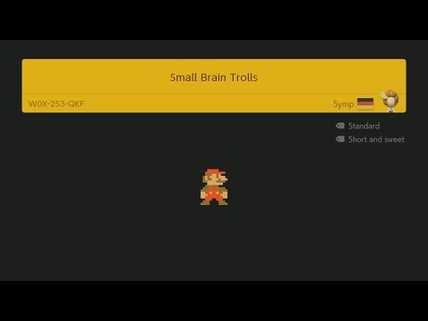Super Mario Maker 2 022 - Small Brain Trolls by Symp
