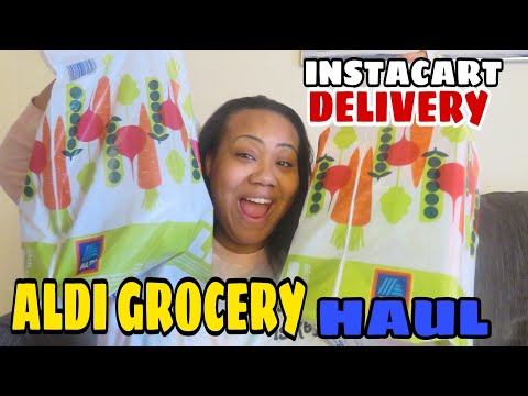 ALDI Grocery HAUL USING INSTACART with FOOD STAMPS #aldi #instacart #foodstamps