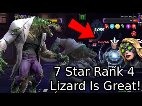 Lizard Is Pretty Good! 7 Star Rank 4 Showcase! | Marvel Contest Of Champions
