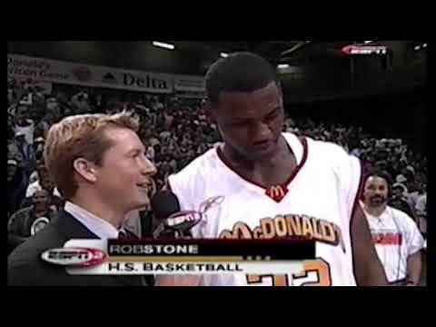 LEBRON JAMES high school slam dunk contest
