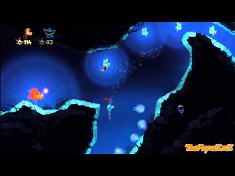 Rayman Origins Walkthrough Sea of Serendipity - Swimming With Stars