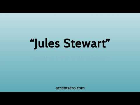 Pronounce "Jules Stewart" - South Korean accent vs. native U.S.