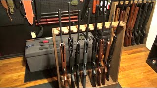 Steve's Gift Shoppe 8 Gun Rack Review For The Air Rifle Collection - US Made Wood Rifle Rack ($200)