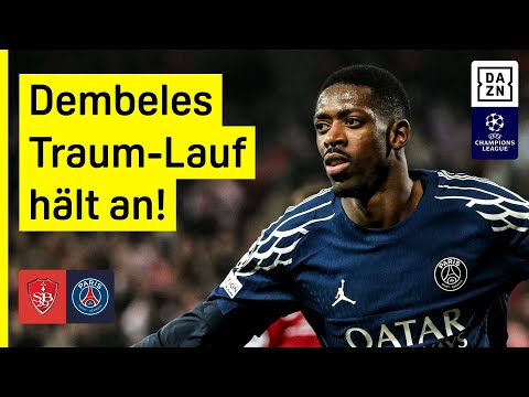 Stade Brest - Paris Saint-Germain | UEFA Champions League | DAZN Highlights