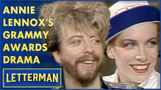 Eurythmics&#39; Annie Lennox and Dave Stewart Cause A Stir At The Grammy Awards | Letterman