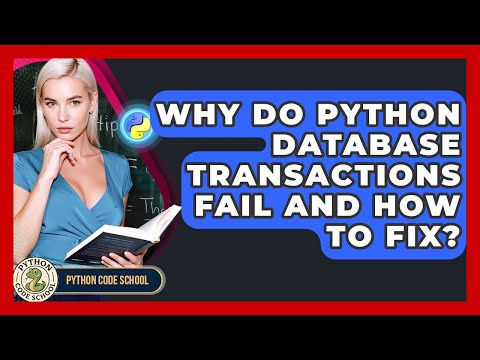 Why Do Python Database Transactions Fail And How To Fix Python Code School