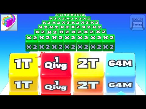 Jelly Run 2048 | Satisfying Mobile Games | All Levels Gameplay | Android, iOS | Tiktok Games #146