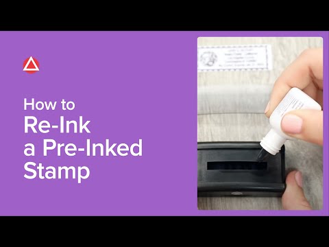 How To Re-Ink A Pre-Inked Stamp