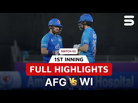 1st Innings Highlights | Afghanistan vs West Indies | 2nd T20I MATCH | 3213