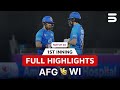 1st Innings Highlights Afghanistan Vs West Indies 2nd T20I MATCH 3213
