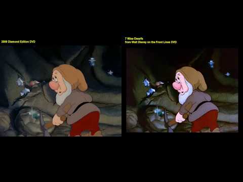 Snow White and the Seven Dwarfs: Restored vs Unrestored
