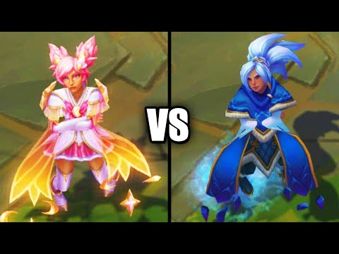 Star Guardian Taliyah VS Freljord Taliyah Skins Comparison (League of Legends)