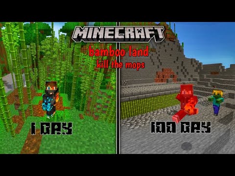 100 Days in Minecraft: Spawning Monsters Will Kill Me!? 😱 #gaming