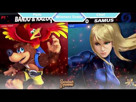 Savannah Slamma 78 WINNERS SEMIS - Pork (Banjo & Kazooie) vs. Chef (Zerio Suit Samus)