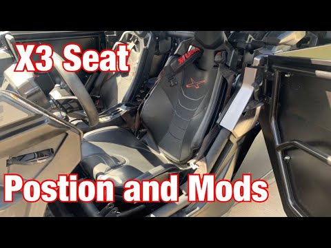 Can Am X3 Seat Adjustments And Modification
