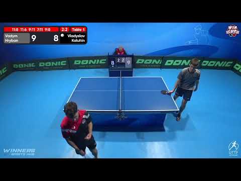 18:30 Vadym Hryban 3-2 Vladyslav Kaluhin West 3 WIN CUP 18.11.2022 | TABLE TENNIS WINCUP