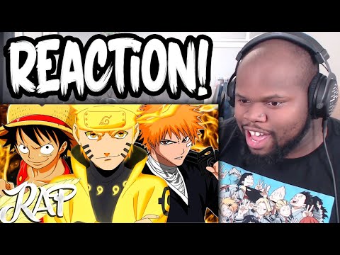 NARUTO, LUFFY, ICHIGO RAP REACTION | The Big Three ft Rustage & Shwabadi - Connor Quest!