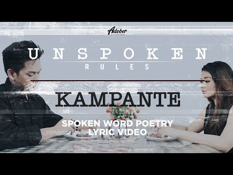 Kampante | Spoken Word Poetry Lyric Video | Unspoken Rules| Adober Studios