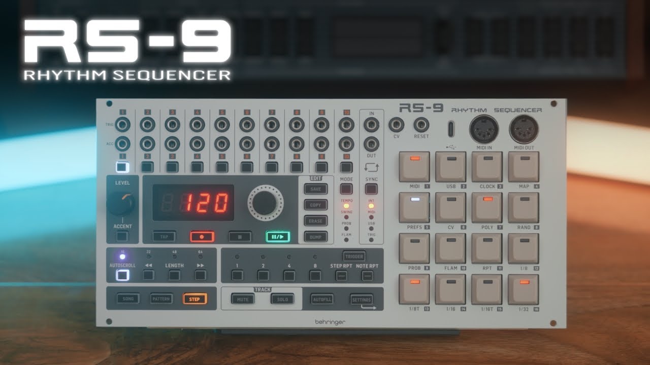 Behringer RS-9 Rhythm Sequencer Module For Eurorack