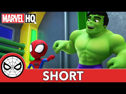 蜘蛛人與他的神奇朋友們（Meet Spidey and His Amazing Friends Short #3 | A Helping Hulk | @Disney Junior @Marvel HQ）