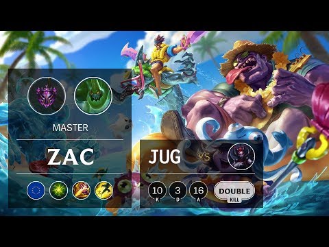Zac Jungle vs Elise - EUW Master Patch 9.9